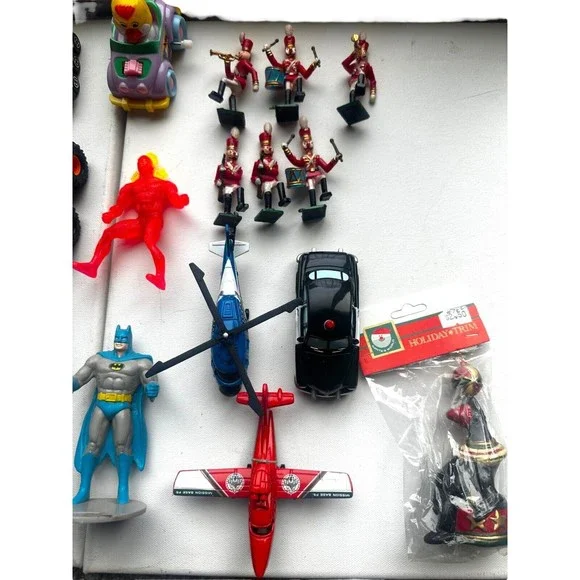 39 Vintage Toy Lot Tonka McDonalds Matchbox Stomper Hot Wheels Marvel 1980-2001
